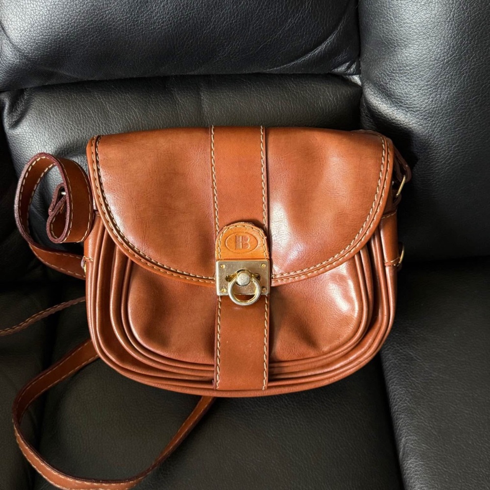 Brown Leather Crossbody Bag